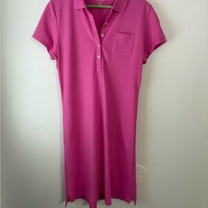 Lands End Pink Polo Dress Size Medium